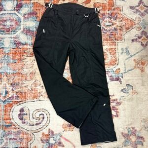 Marker Womens Black Insulated Ski Snow Pants Size 12 Adjustable‎ Waist RN73344